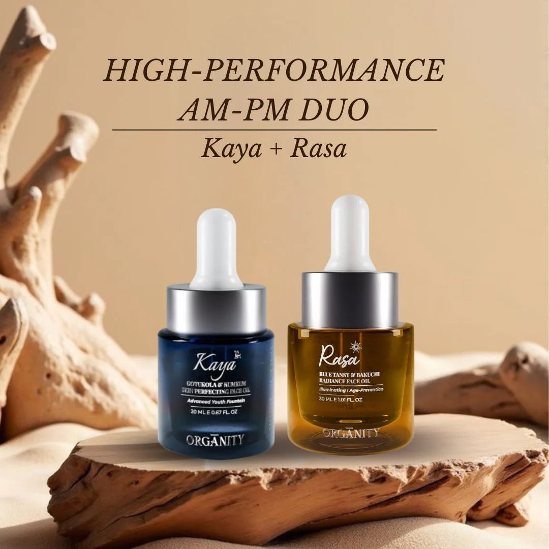 High Performance AM - PM Facial elixir – Skin Care on Brown Living™. SKU: ORG - HPDUO - KAYA - RASA. Img 1.