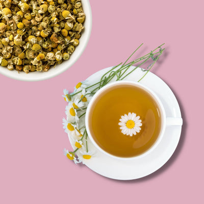 Himalayan Pure Chamomile Tea Natural Herbal Infusion – Tea on Brown Living™. SKU: HPC-30. Img 4.