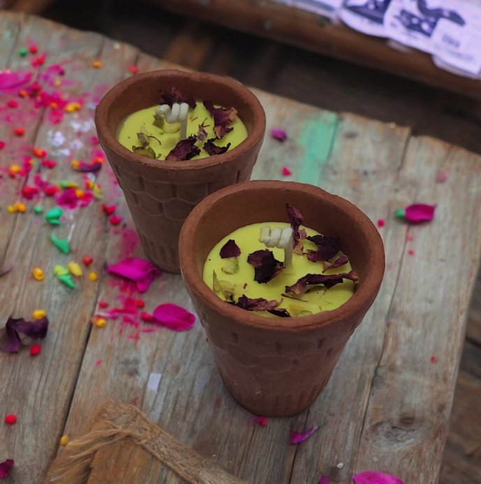 Holi Special Soy Wax Thandai Candles | Verified Sustainable by Brown Living™