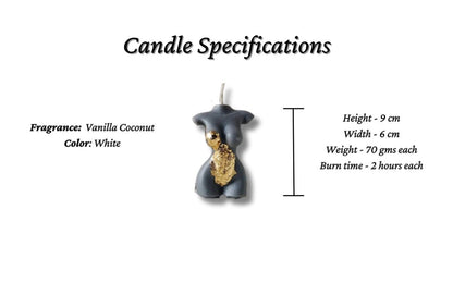 Homebody Soy Wax Candle Decorated in Gold - Dark Grey | Verified Sustainable by Brown Living™