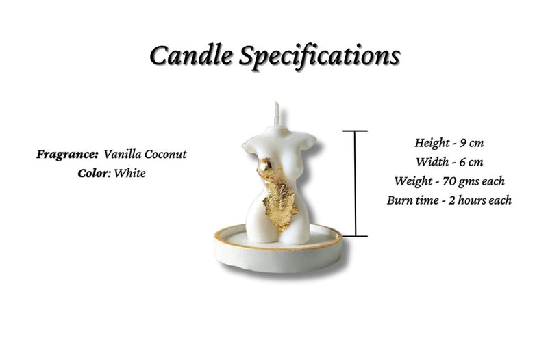 Homebody Soy Wax Candle Decorated in Gold- White | Verified Sustainable Candles Fragrances on Brown Living™