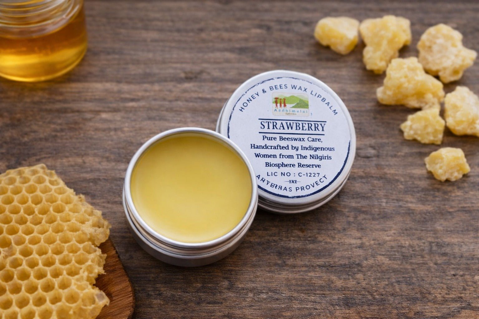 Honey & Beeswax Lip Balm For Deep Nourishment And Natural Care – Skin Care on Brown Living™. SKU: APPCL-027. Img 2.