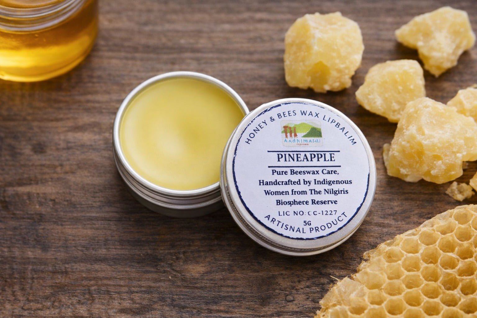 Honey & Beeswax Lip Balm For Deep Nourishment And Natural Care – Skin Care on Brown Living™. SKU: APPCL-027. Img 1.