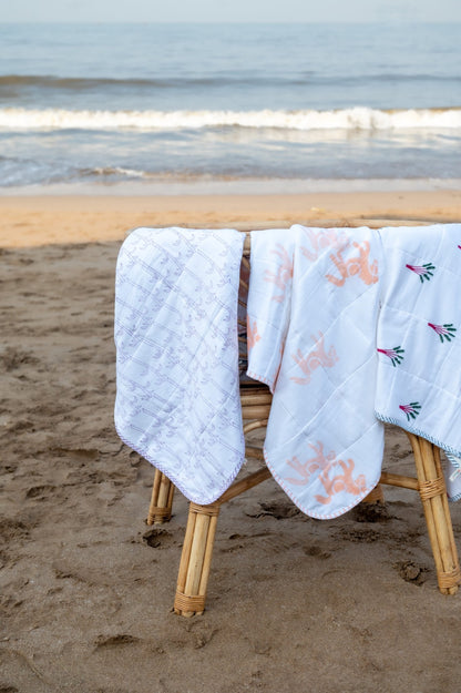 Hooded Baby & Kids Towel in Circus Peach Print – Bath Linens on Brown Living™. SKU: MSY-00431E-Peach. Img 5.