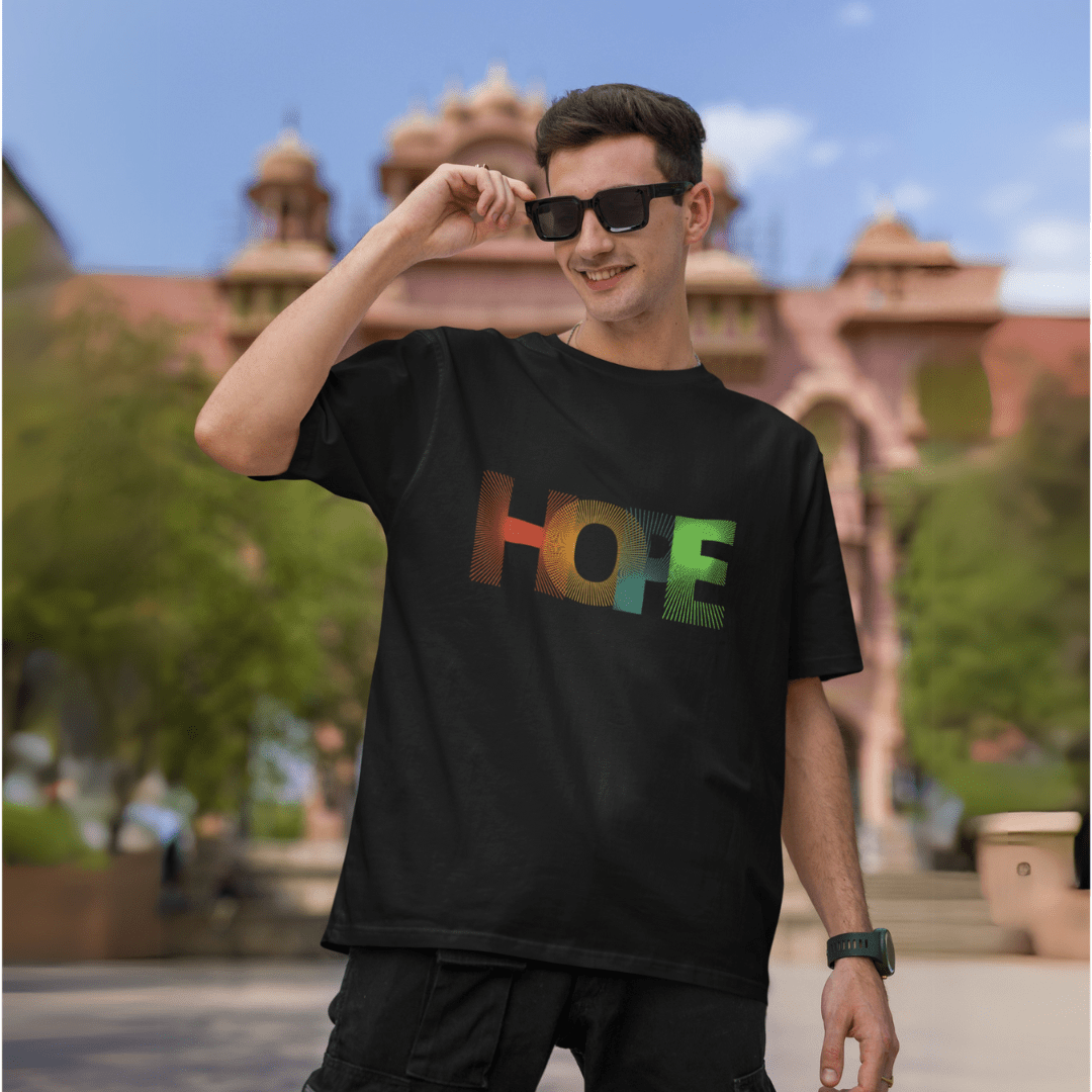 Hope | Hemp T-Shirt | Unisex – Mens T-Shirt on Brown Living™. SKU: Hope-S. Img 5.