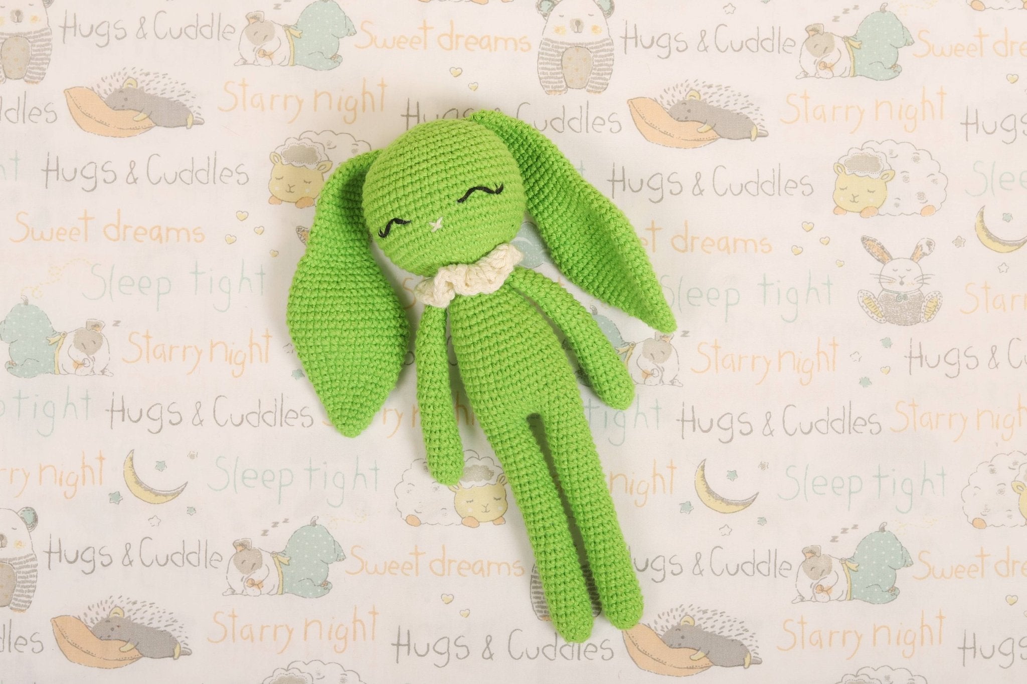 Hopper the Bunny – Handmade Crochet Bunny Toy – Dolls & Dollhouses on Brown Living™. SKU: CHBG. Img 3.