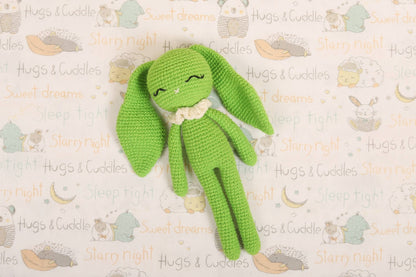Hopper the Bunny – Handmade Crochet Bunny Toy – Dolls & Dollhouses on Brown Living™. SKU: CHBG. Img 3.