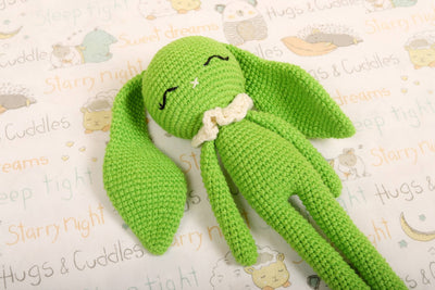 Hopper the Bunny – Handmade Crochet Bunny Toy – Dolls & Dollhouses on Brown Living™. SKU: CHBP. Img 6.