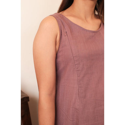 Hopping Hedgehog Dress Mama | Cotton Maternity Wear for Pregnancy – Womens Maternity Wear on Brown Living™. SKU: MCBL122S. Img 6.