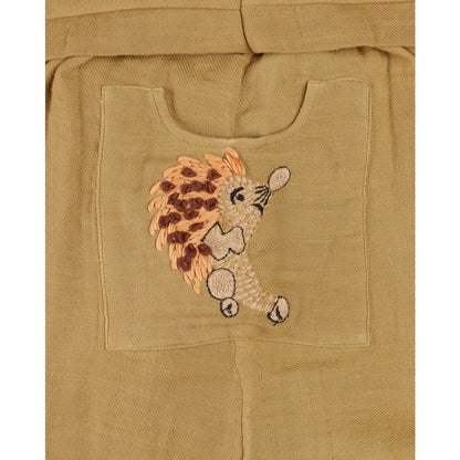 Hopping Hedgehog Dress | Soft Cotton Dress for Girls – Kids Daywear Sets on Brown Living™. SKU: MCBL78RED. Img 3.