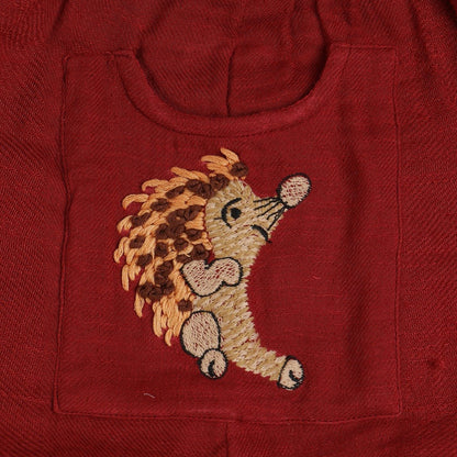 Hopping Hedgehog Dress | Soft Cotton Dress for Girls – Kids Daywear Sets on Brown Living™. SKU: MCBL78RED. Img 7.