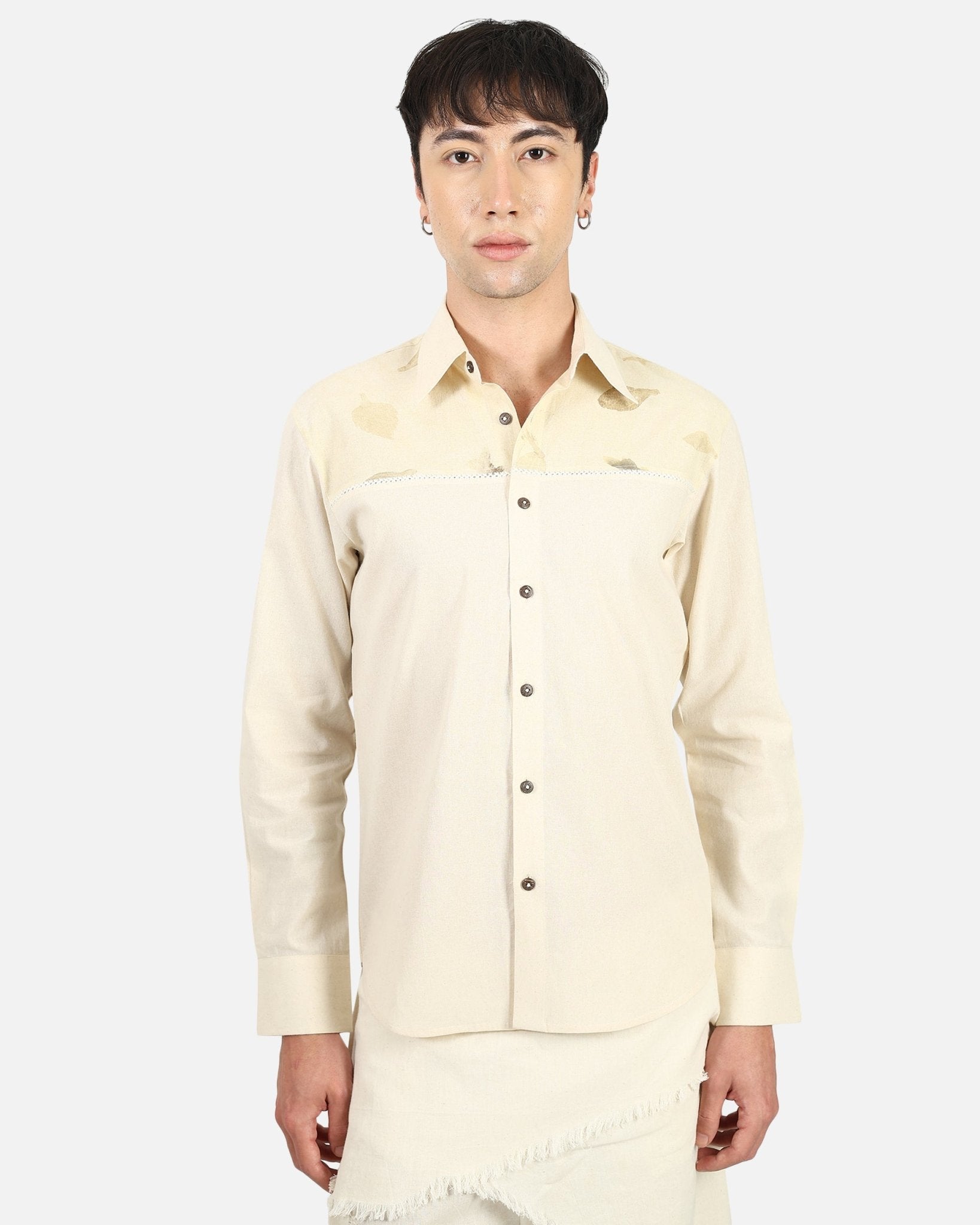 Horizon Stitch Shirt – Contemporary Stitch Detail Shirt – Womens Shirt on Brown Living™. SKU: ACL2026001. Img 6.
