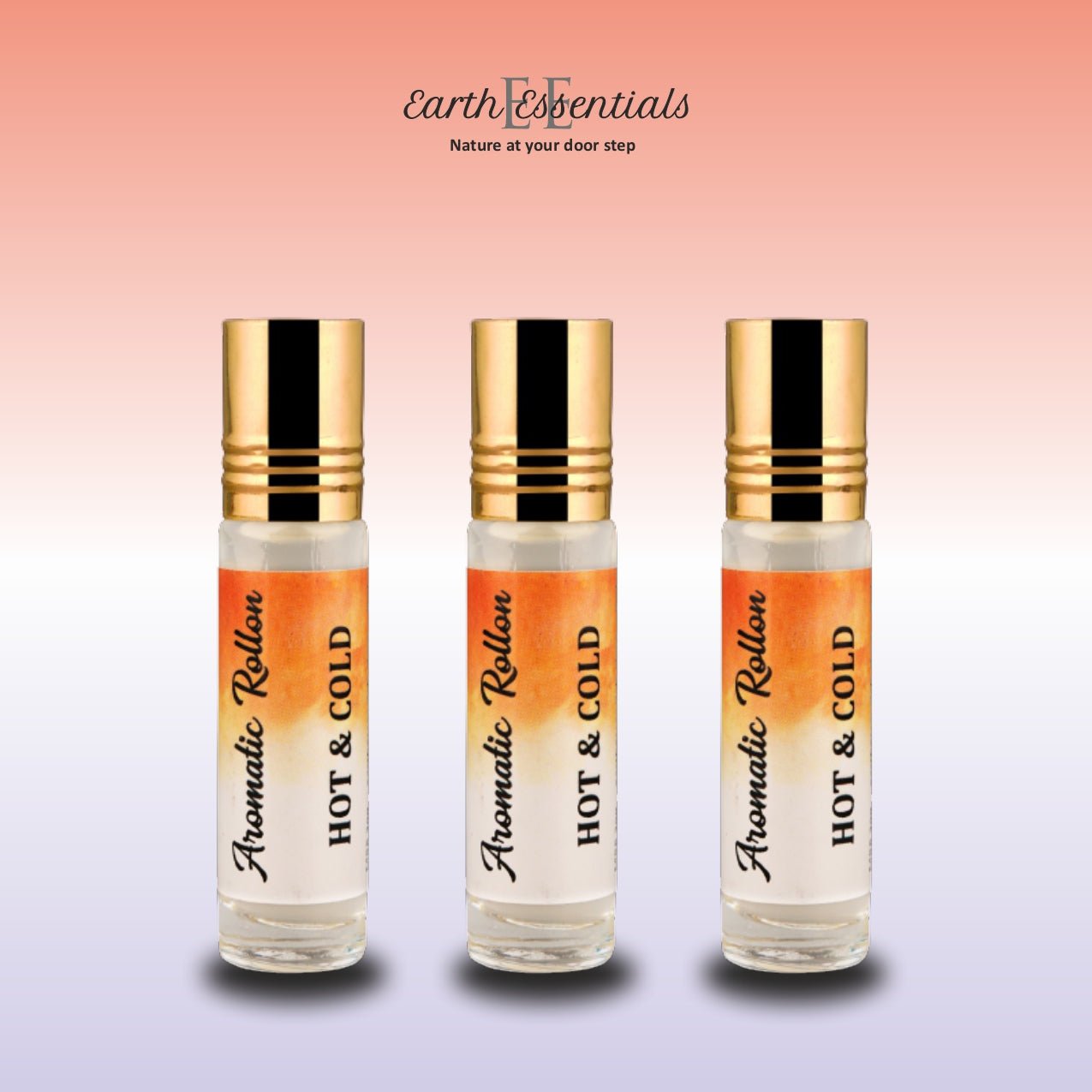 Hot & Cold Roll - On for Pain Relief – Natural Relief Aromatherapy – Essential Oils on Brown Living™. SKU: Aromatic-01. Img 1.