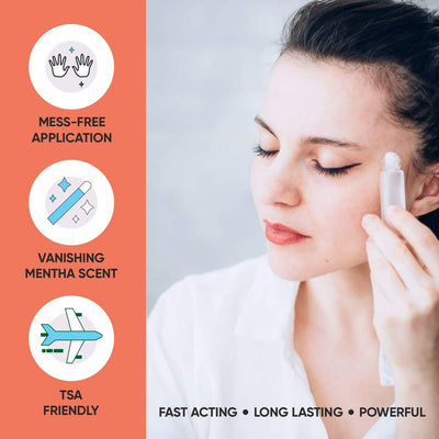 Hot & Cold Roll - On for Pain Relief – Natural Relief Aromatherapy – Essential Oils on Brown Living™. SKU: Aromatic-01. Img 2.