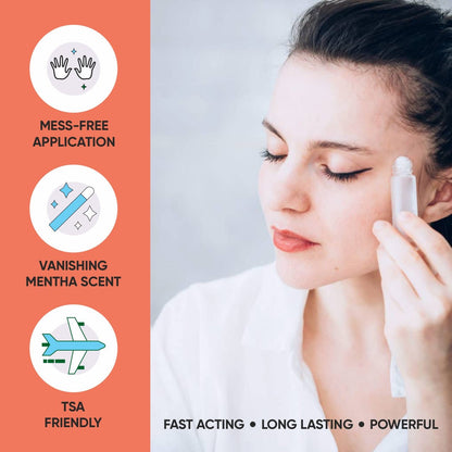 Hot & Cold Roll - On for Pain Relief – Natural Relief Aromatherapy – Essential Oils on Brown Living™. SKU: Aromatic-01. Img 2.