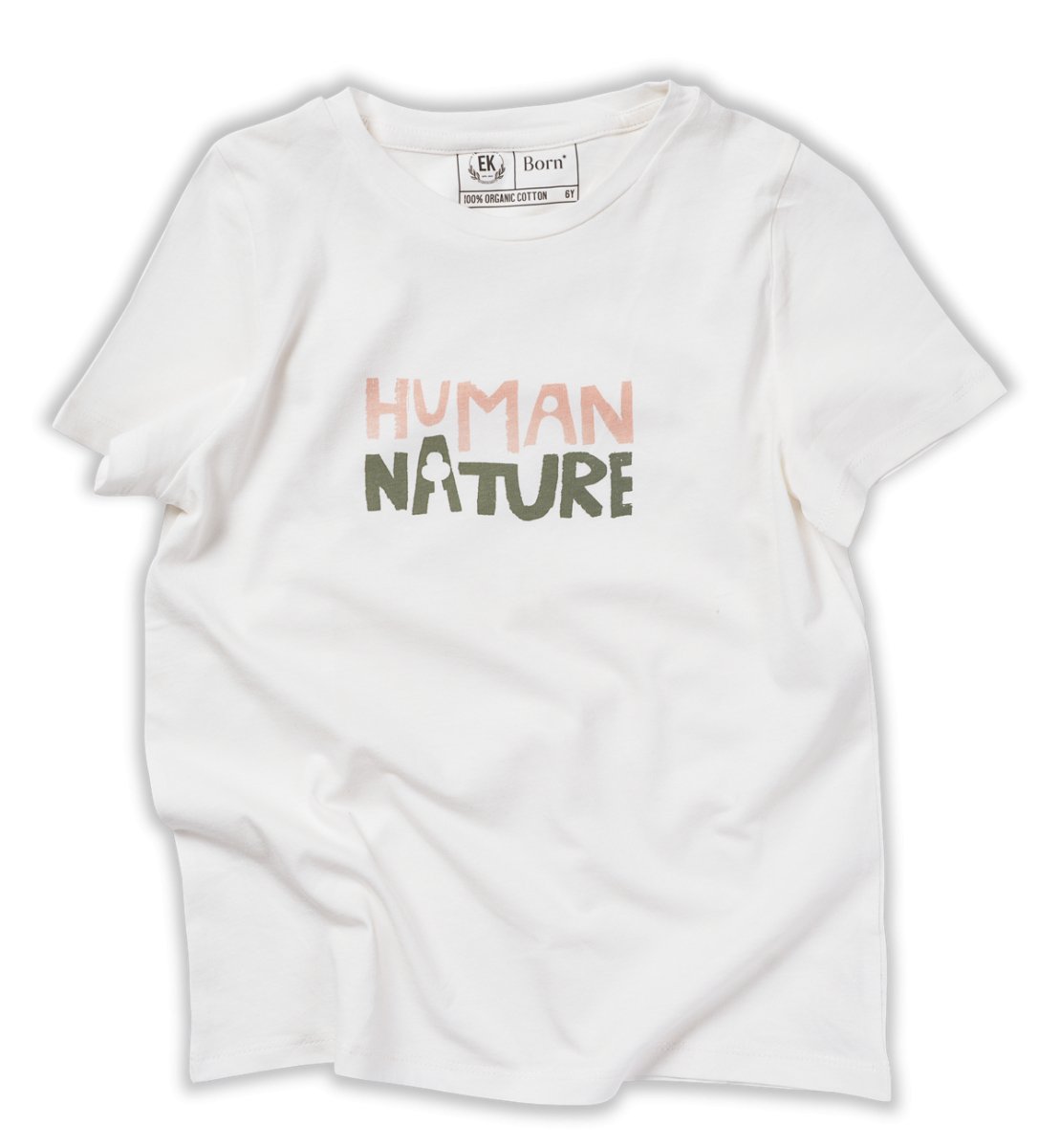 Human Nature Kids Unisex Organic Cotton T-shirt | White | Verified Sustainable by Brown Living™