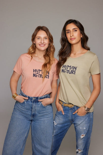 Human Nature Womens Organic Cotton T-shirt | Rose | Verified Sustainable by Brown Living™