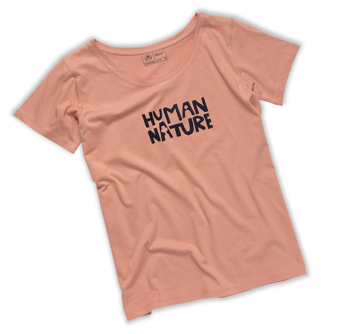 Human Nature Womens Organic Cotton T-shirt | Rose | Verified Sustainable by Brown Living™