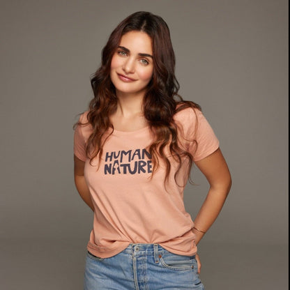 Human Nature Womens Organic Cotton T-shirt | Rose | Verified Sustainable by Brown Living™