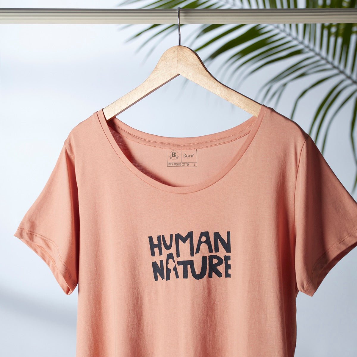 Human Nature Womens Organic Cotton T-shirt | Rose | Verified Sustainable by Brown Living™