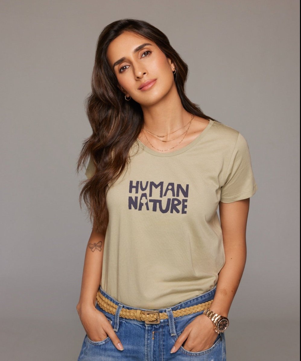 Human Nature Womens Organic Cotton T-shirt | Sage | Verified Sustainable by Brown Living™