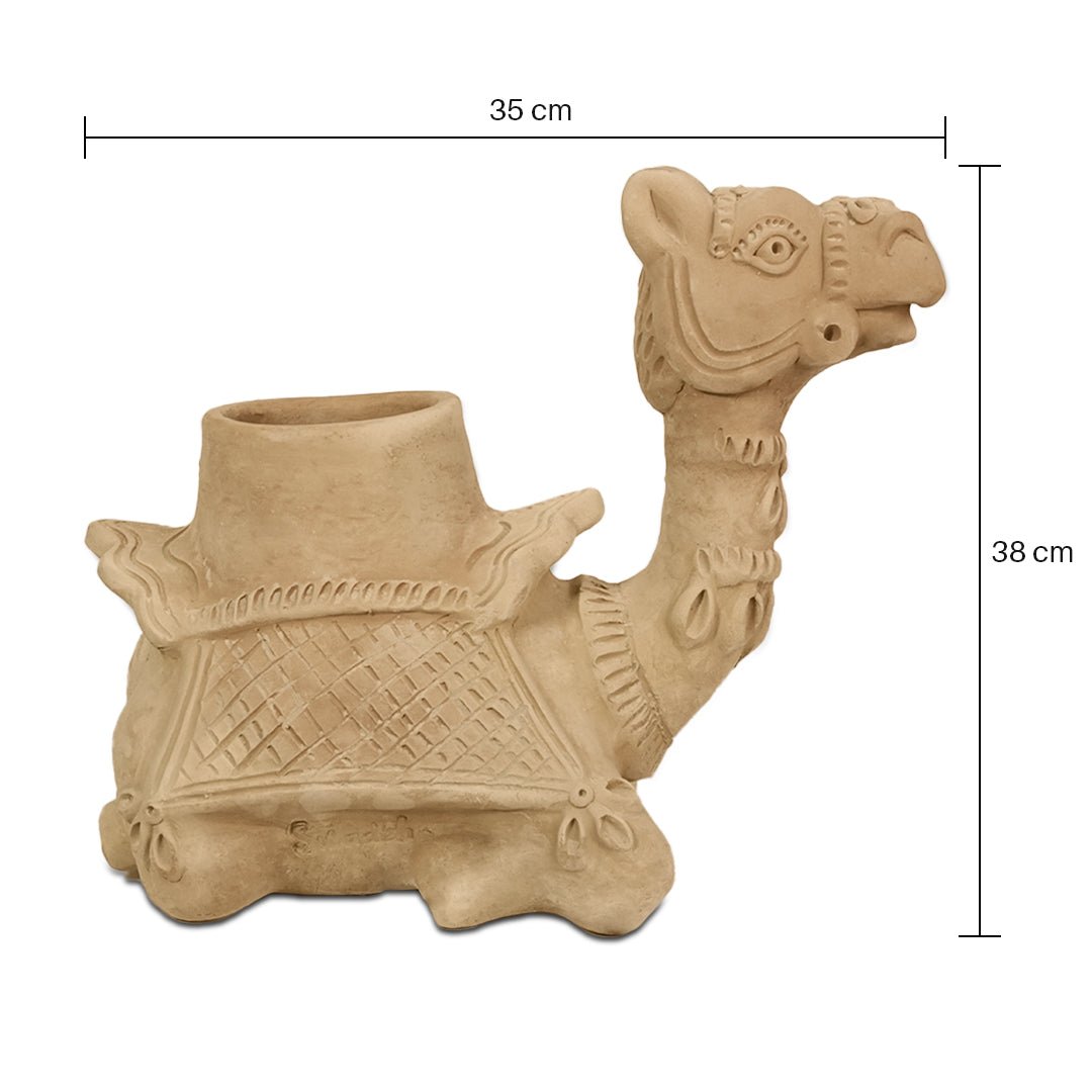 Hump Camel Earthen Planter – Pots & Planters by Swadeh available on Brown Living™. . SKU: A0_plt_0024. Img 5.