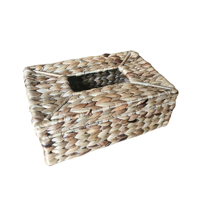 Hyacinth Tissue Box –Elegant Handwoven Tissue Holder for Home & Office – Home Decor on Brown Living™. SKU: HyacinthTissueBox. Img 4.