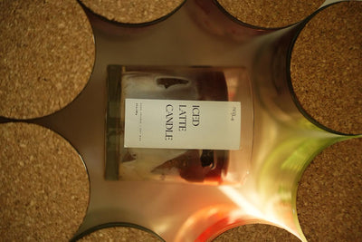 Iced Latte Scented Soy Wax Coffee Aroma Candle – Candles & Fragrances on Brown Living™. SKU: SS-42. Img 2.