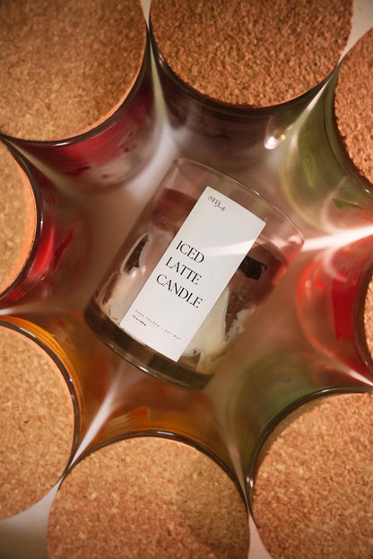 Iced Latte Scented Soy Wax Coffee Aroma Candle – Candles & Fragrances on Brown Living™. SKU: SS-42. Img 3.