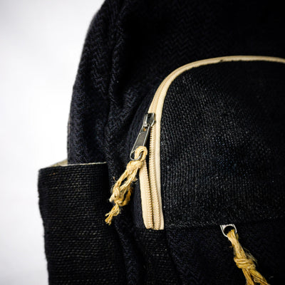 Ikigai Black Shoulder Bag | Minimal Everyday Bag for Travel – Backpacks on Brown Living™. SKU: OGBPIK02. Img 15.