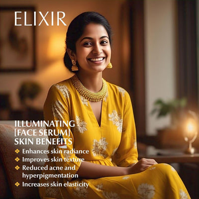 Illuminating Face Serum with Vitamin C & Natural Extracts | 30ml – Face Serum on Brown Living™. SKU: 24 - ILN - FSM - 30G. Img 3.