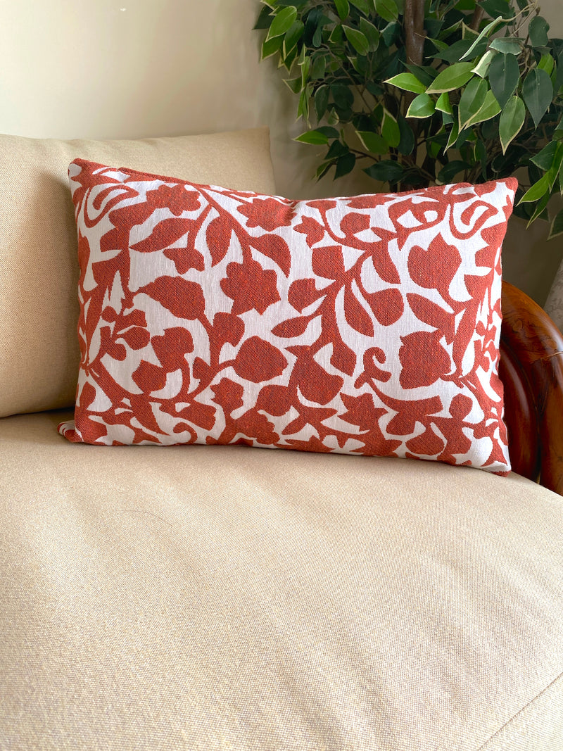 Buy Orange Leaf Double Sided Cushion Cover - Pack of 2 | Shop Verified Sustainable Cover & inserts on Brown Living™