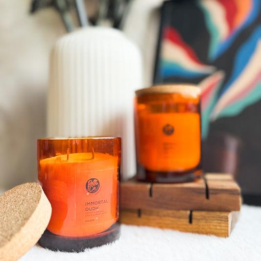 Immortal Oudh Soy Candle - Pack of 1 | Verified Sustainable by Brown Living™