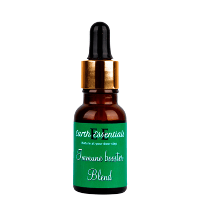 Immune Booster Essential Oil Blend 15 ml – Natural Wellness Support – Essential Oils on Brown Living™. SKU: E-Immune-01. Img 1.