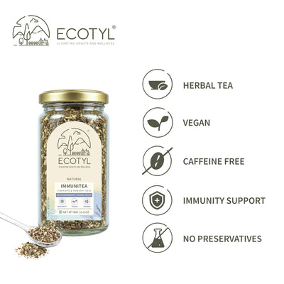 Immunity Booster Tea | Nourishing Blend | Herbal Tea | 60g – Tea on Brown Living™. SKU: ECOTYL00061. Img 4.