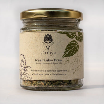Immunity Boosting Neem Giloy Brew – Health & Energy Drinks on Brown Living™. SKU: Neemg_50gms998. Img 3.