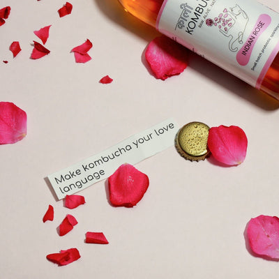 Indian Rose Kombucha 250ml | Probiotic Floral Fermented Drink – Health & Energy Drinks on Brown Living™. SKU: KBKIR. Img 5.