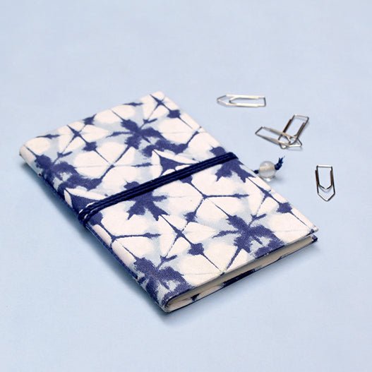 Indigo Blockprinted Pocket Diary | Verified Sustainable by Brown Living™