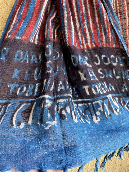 Indigo Ekla cholo stole – Womens Scarf by Forsarees available on Brown Living™. . SKU: SKU - 134. Img 2.