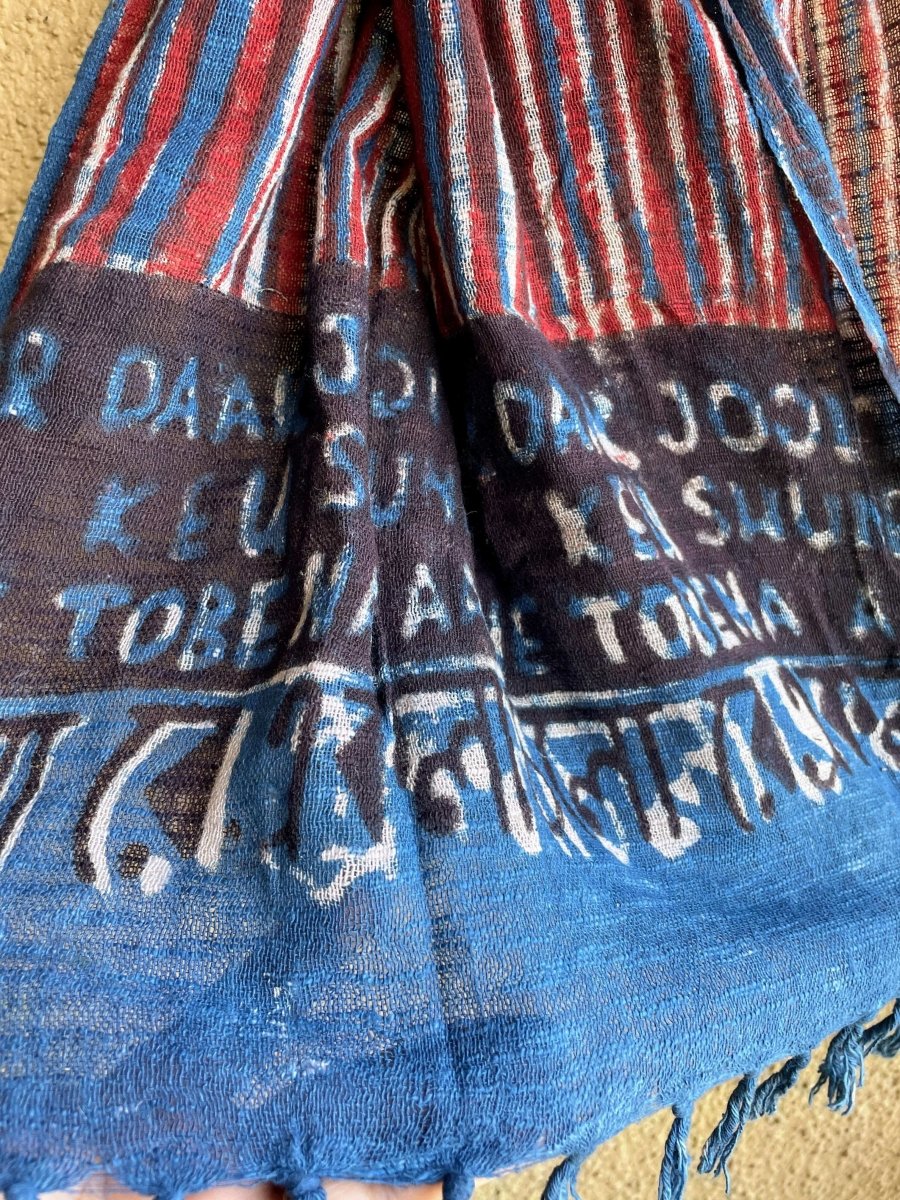 Indigo Ekla cholo stole – Womens Scarf by Forsarees available on Brown Living™. . SKU: SKU - 134. Img 2.