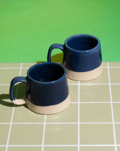 Indigo Skyfall Mug (Set of 2) – Cups & Saucers on Brown Living™. SKU: MS-DRK-0028-MUG. Img 3.