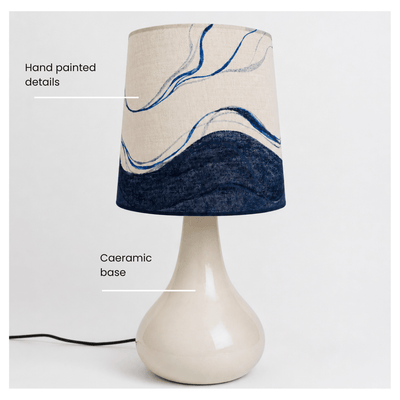 Indigo Table Lamp – Elegant Lighting for Stylish Home Decor – Lamps & Lighting on Brown Living™. SKU: TL02. Img 5.