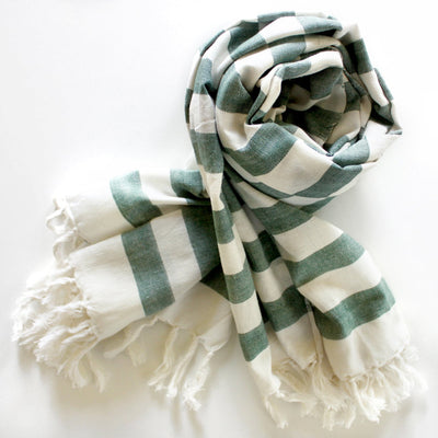 Infini | Multi - Purpose Cotton Throw – Beach Towel – Bath Linens on Brown Living™. SKU: BATIFG11. Img 2.