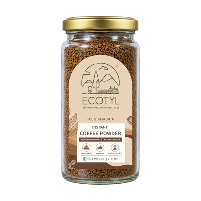Instant Coffee Powder | Arabica Coffee | Freeze Dried | 60g – Coffee on Brown Living™. SKU: ECOTYL00064. Img 5.