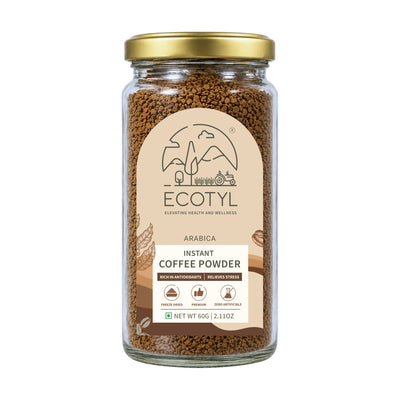 Instant Coffee Powder | Arabica Coffee | Freeze Dried | 60g – Coffee on Brown Living™. SKU: ECOTYL00064. Img 5.