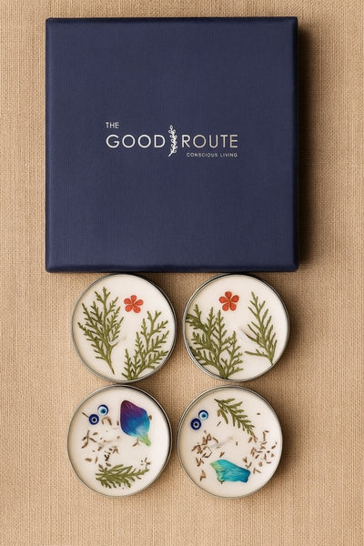 Intentional Candles Giftbox - Set of 4 – Candles & Fragrances on Brown Living™. SKU: GRGTB05. Img 4.