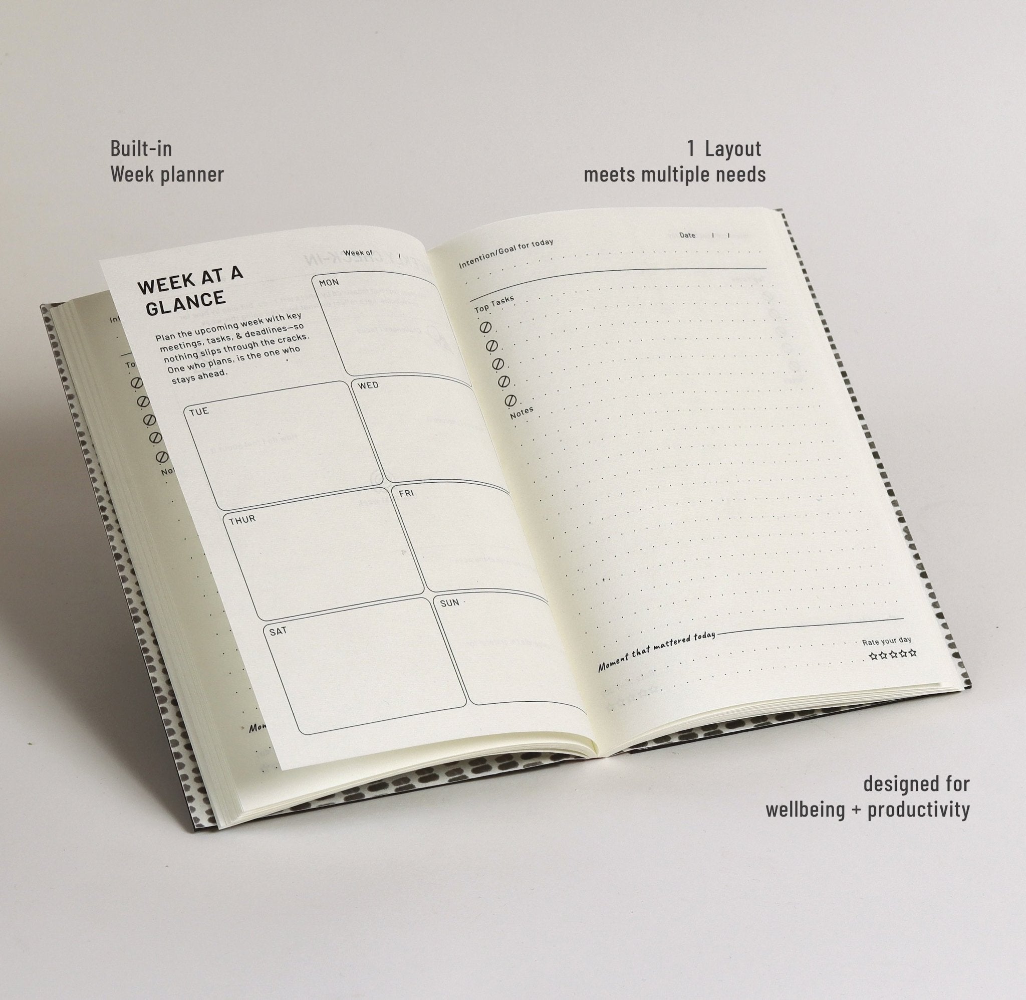 Intentional Productivity Planner For Goals Tasks & Planning – Organizers & Planners on Brown Living™. SKU: KOI-DR-BB-005. Img 4.