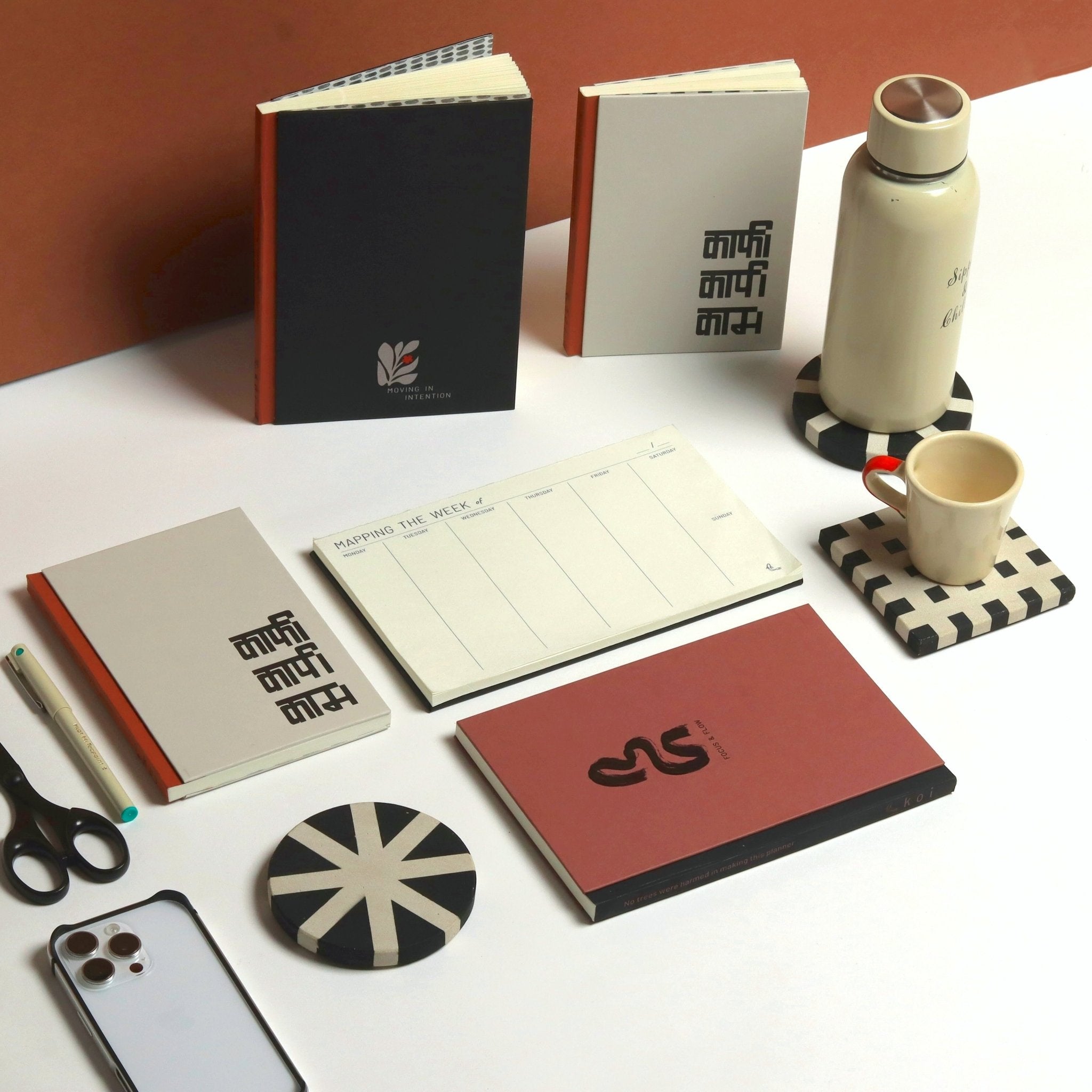 Intentional Productivity Planner Mini For Goals Tasks & Planning – Organizers & Planners on Brown Living™. SKU: KOI-DR-IV-003. Img 6.