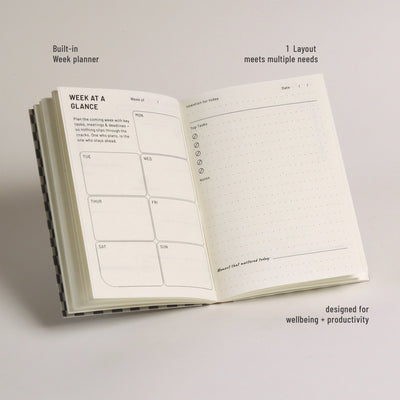 Intentional Productivity Planner Mini For Goals Tasks & Planning – Organizers & Planners on Brown Living™. SKU: KOI-DR-IV-003. Img 3.