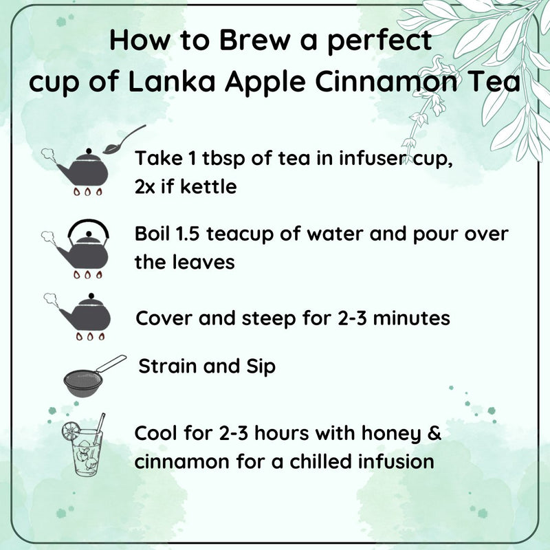 Invigorating Lanka Apple Cinnamon Tea- 50 g | Verified Sustainable Tea on Brown Living™